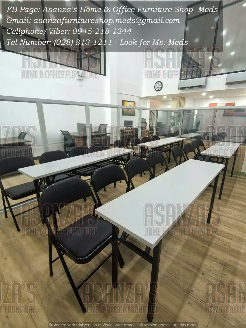 FOLDING TBLE & CHAIRS (Category: Other Home Furniture) located in Quezon City. Submitted by asanzameds.1995 (Listing ID 1463410916, Image 2). Description: **FOLDING TABLE & CHAIRS | PROOF OF PURCHASE ✨ ASANZA'S HOME & OFFICE FURNITURE SHOP 🛒 🛠️🛠️𝑶𝒖𝒓 𝑺𝒆𝒓𝒗𝒊𝒄𝒆𝒔🛠️🛠️ 🔥𝑭𝒓𝒆𝒆 𝑰𝒏𝒔𝒕𝒂𝒍𝒍𝒂𝒕𝒊𝒐𝒏 🔥𝑭𝒂𝒔𝒕 𝑷𝒓𝒐𝒅𝒖𝒄𝒕𝒊𝒐𝒏 𝒂𝒏𝒅 𝒔𝒉𝒐𝒓𝒕 𝒍𝒆𝒂𝒅 𝒕𝒊𝒎𝒆 𝒕𝒐 𝒓𝒆𝒂𝒄𝒉 𝒚𝒐𝒖𝒓 𝒕𝒂𝒓𝒈𝒆𝒕 𝒔𝒄𝒉𝒆𝒅𝒖𝒍𝒆. 🚚🚛Deliver