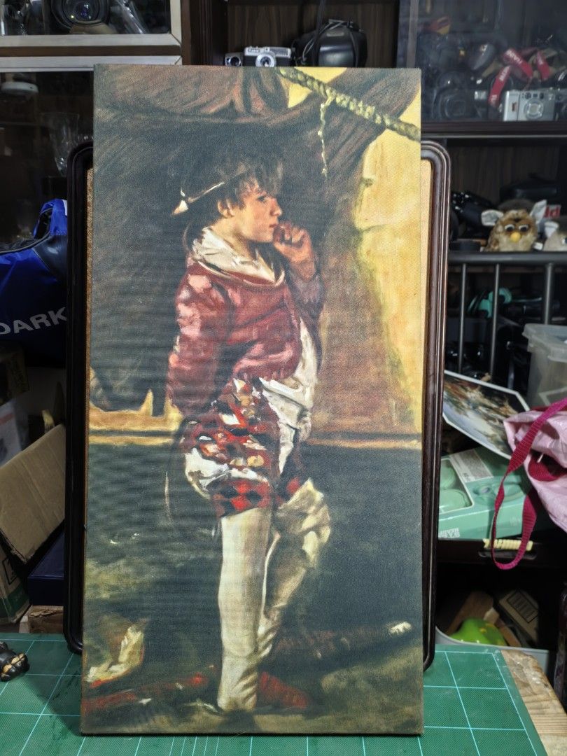 Framed Image Lithograph of 1872 A Circus Boy (Category: Art & Prints) located in Cebu City. Submitted by dudes_villanueva (Listing ID 1463336389, Image 1). Description: Framed Image Lithograph of 1872 A Circus Boy (Il Piccolo Giocoliere) by Italian Realist artist Antonio Mancini In excellent condition Size: L24in x W12in.