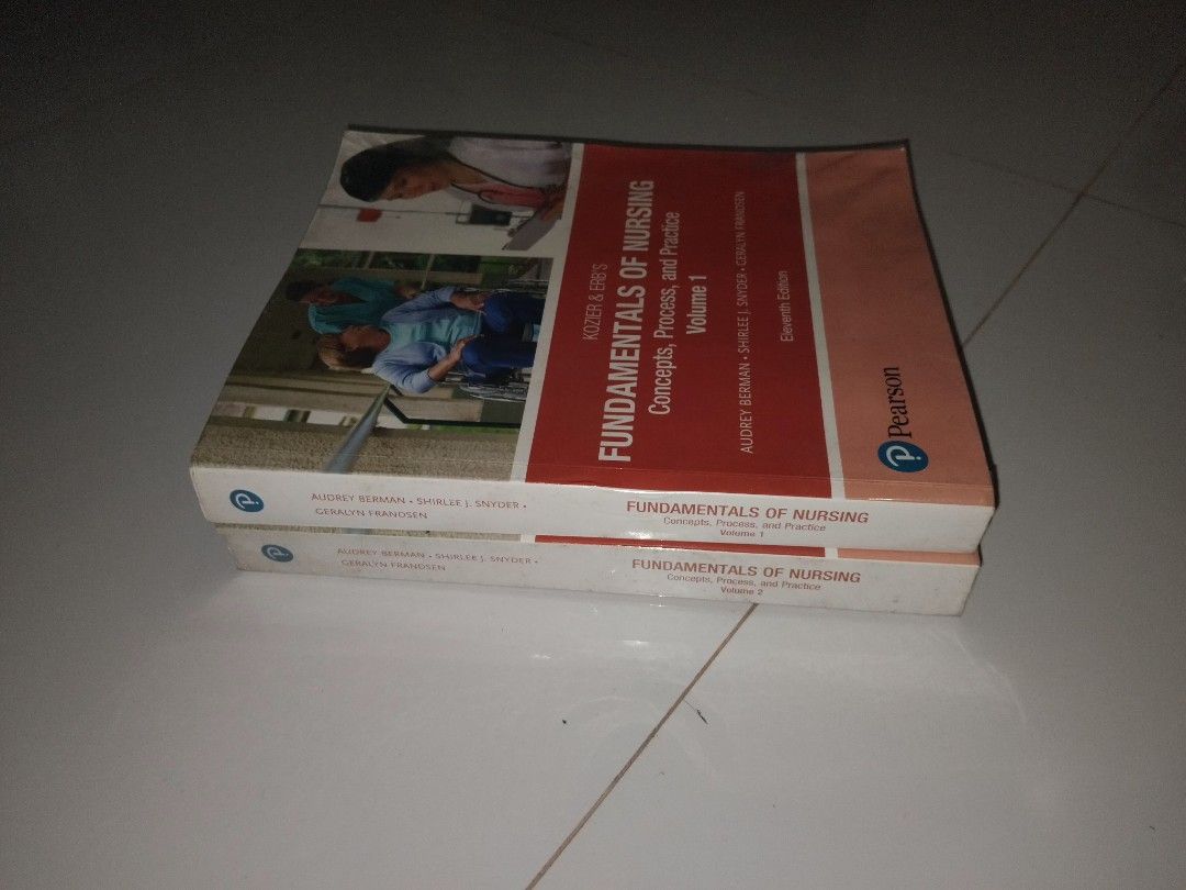 Fundamentals of Nursing Vol.1&2 (Category: Textbooks) located in Manila. Submitted by msyisen (Listing ID 1463446708, Image 2). Description: > Slightly used but still in good condition > Some pages has highlights.