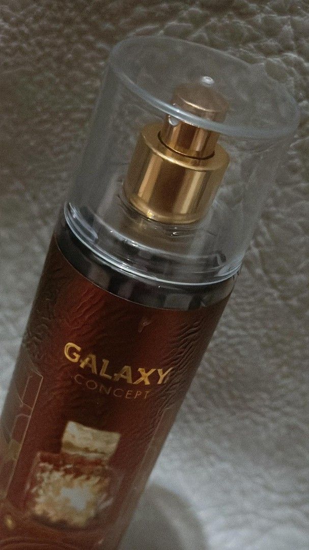 Galaxy Concept Baraca Perfume Mist (Category: Fragrance & Deodorants) located in Quezon City. Submitted by trade_mnl (Listing ID 1463503086, Image 3). Description: Dupe Mist of Bacarat Rouge Original! 90% full Bought for 899 - Galaxy Concept Baraca Perfumed Mist - 236ML bottle - Spray for a delightful scent - Ingredients listed on the back - Made in UAE - Perfect for personal use or as a gift.