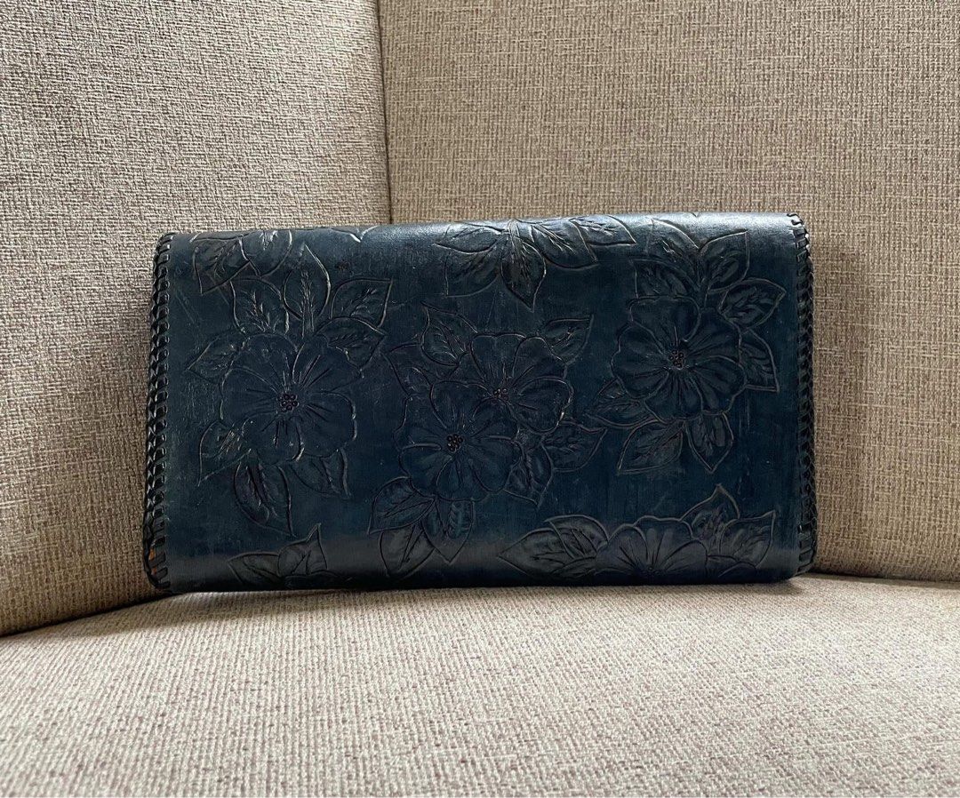 Genuine Leather Handtooled clutch, (Category: Clutches) located in Bulacan. Submitted by thriftbagcollections (Listing ID 1463464203, Image 3). Description: Genuine Leather Handtooled clutch,Good condition!Approx:H-6”W-10”.