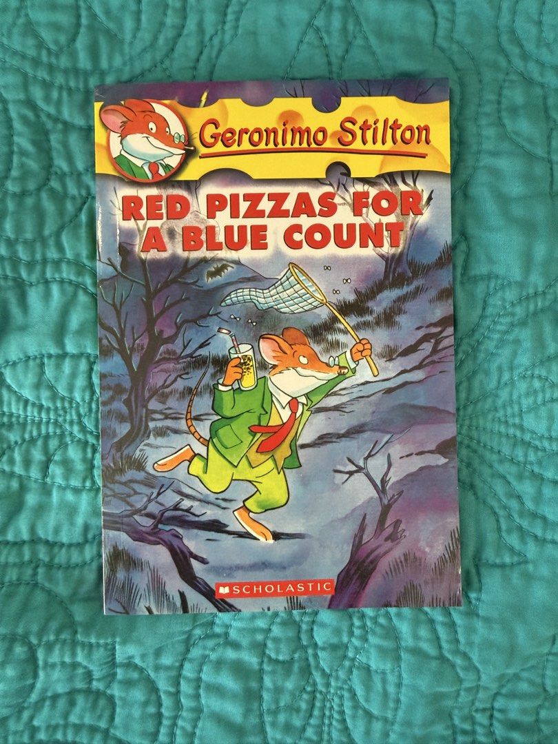 Geronimo Stilton: Red Pizzas for a Blue Count Book (Category: Children's Books) located in Quezon City. Submitted by krisallie (Listing ID 1463453250, Image 1). Description: - Geronimo Stilton book: 'Red Pizzas for a Blue Count' - Exciting rescue mission in Transratania - Perfect for young readers who enjoy adventure and humor - Published by Scholastic - A fun and engaging read for kids!.