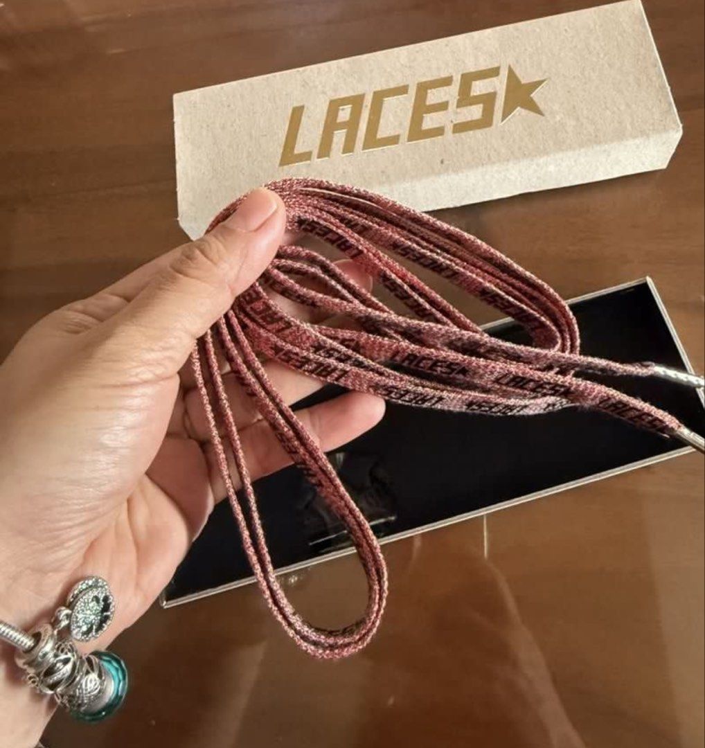 GGDB shoe lace (Category: Sneakers) located in Rizal. Submitted by vargas.cel (Listing ID 1463352092, Image 1). Description: selling shoe lace bought it for 3800 pasabay europe selling it for 2999 only lugi na brand new 110 cm .