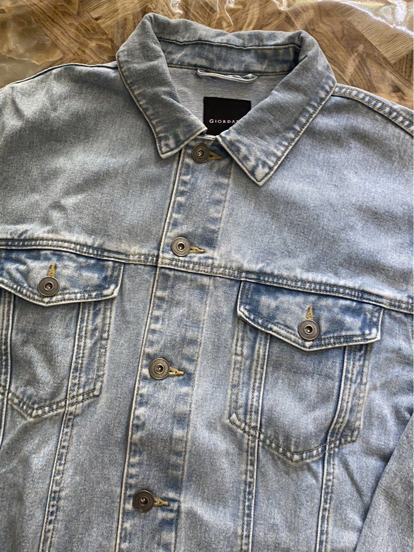 Giordano Denim Jacket (Category: Coats, Jackets and Outerwear) located in Davao. Submitted by workmensph (Listing ID 1460058400, Image 3). Description: Giordano Denim Jacket Size XXL 26” x 29” Excellent Condition .