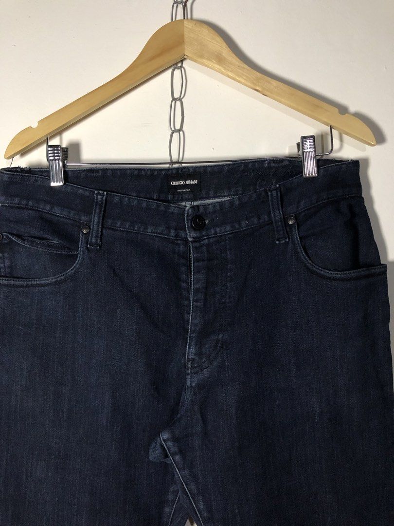 Giorgio Armani (Category: Jeans) located in Plaridel. Submitted by eco_chic_finds (Listing ID 1463364524, Image 2). Description: Authentic/Legit Size: 34 Waist 38 inches Length 7 inches Leg Opening 11 inches Thigh Excellent Condition No issue.