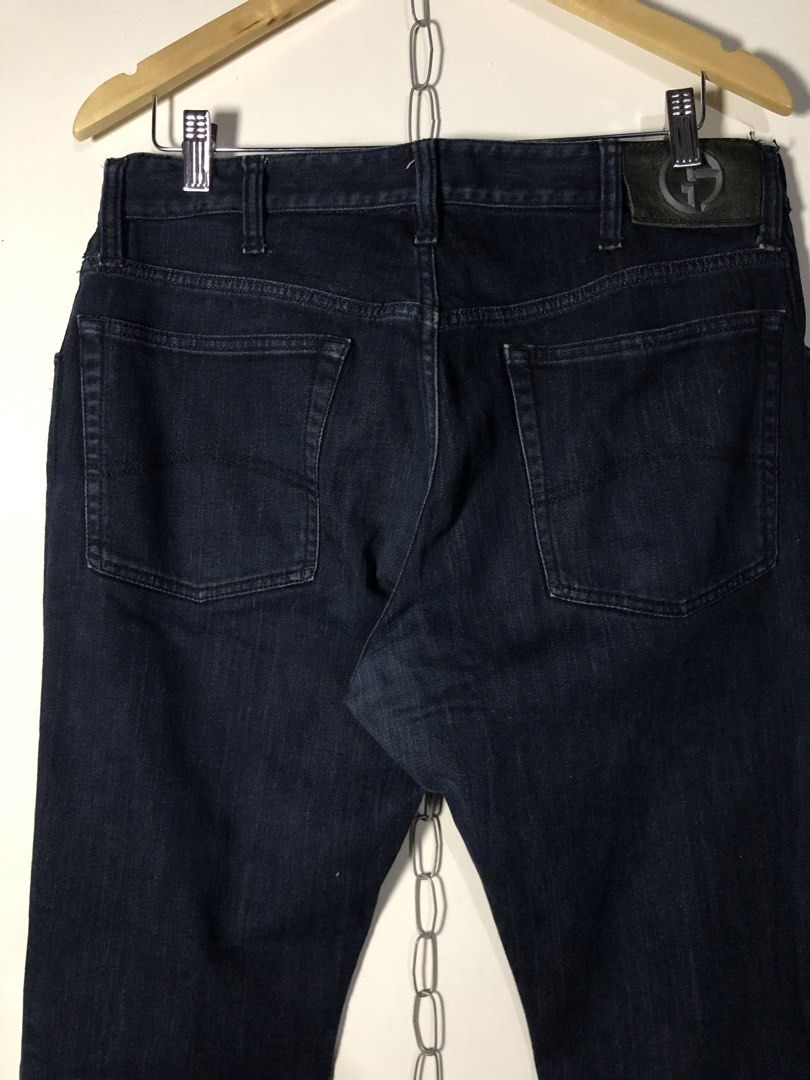 Giorgio Armani (Category: Jeans) located in Plaridel. Submitted by eco_chic_finds (Listing ID 1463364524, Image 3). Description: Authentic/Legit Size: 34 Waist 38 inches Length 7 inches Leg Opening 11 inches Thigh Excellent Condition No issue.
