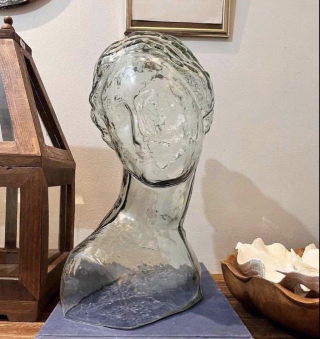 Glass Aphrodite Bust Decor (Category: Other Home Decor) located in Taguig. Submitted by frank63studio (Listing ID 1463516689, Image 2). Description: Glass Aphrodite Bust Decor 2,850php each 4 pcs available height 16” lenght 11” width 8” Delivery via lalamove Payment thru bank transfer.