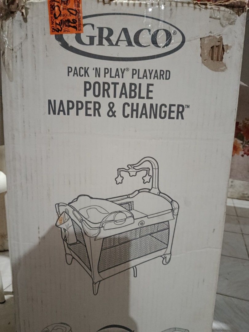 Graco Pack 'n Play Portable Napper & Changer (Category: Cots & Cribs) located in Quezon City. Submitted by reloved_maternity (Listing ID 1463489013, Image 3). Description: - Graco Pack 'n Play portable napper and changer - Includes napper attachment - Includes diaper changer - Comes with Graco carry bag - Ideal for travel or home use - Easy to set up and take down.