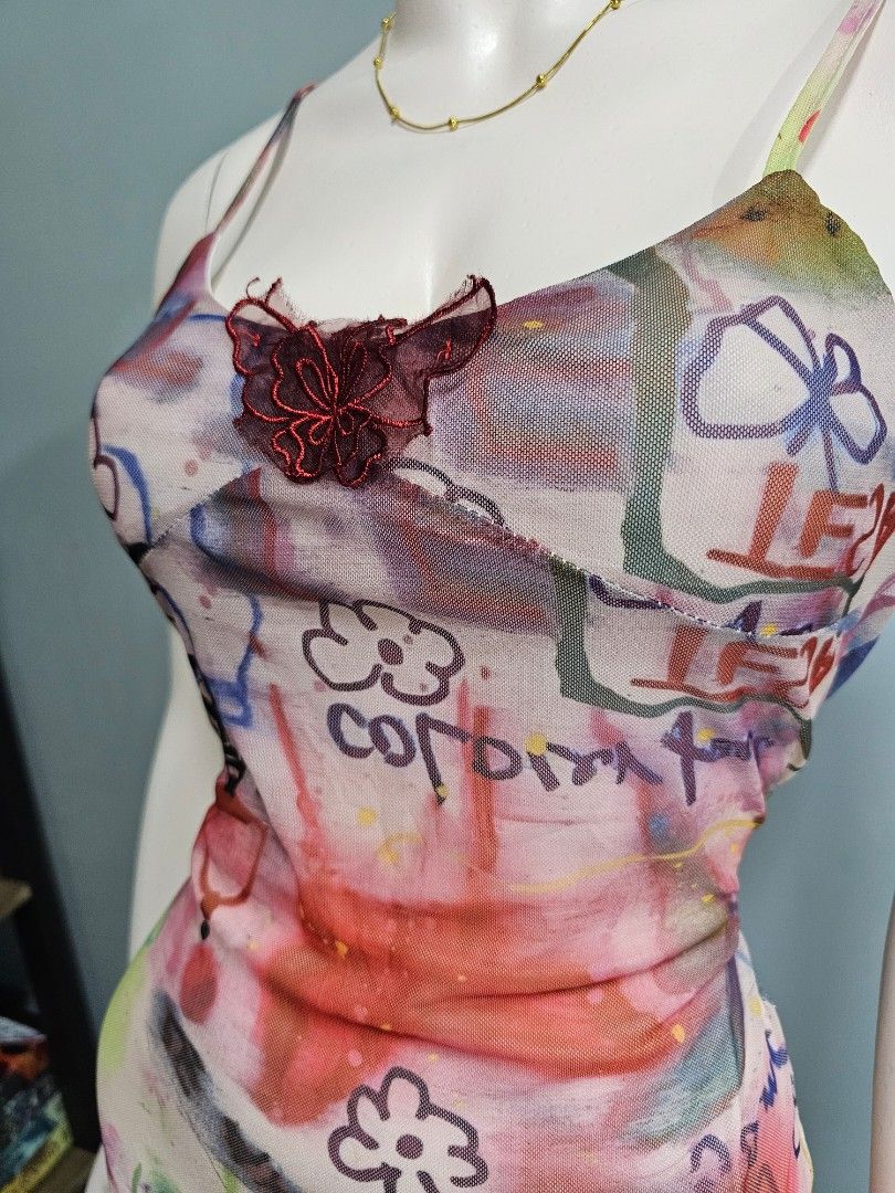 graphic dress (Category: Dresses) located in Antipolo. Submitted by ancheska_ (Listing ID 1463552494, Image 3). Description: xs-s no issue 📍upper antipolo .