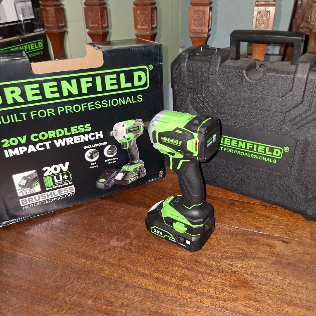 Greenfield 20v cordless impact wrench (Category: Craft Supplies & Tools) located in Manila. Submitted by mr.fast (Listing ID 1463337901, Image 2). Description: .