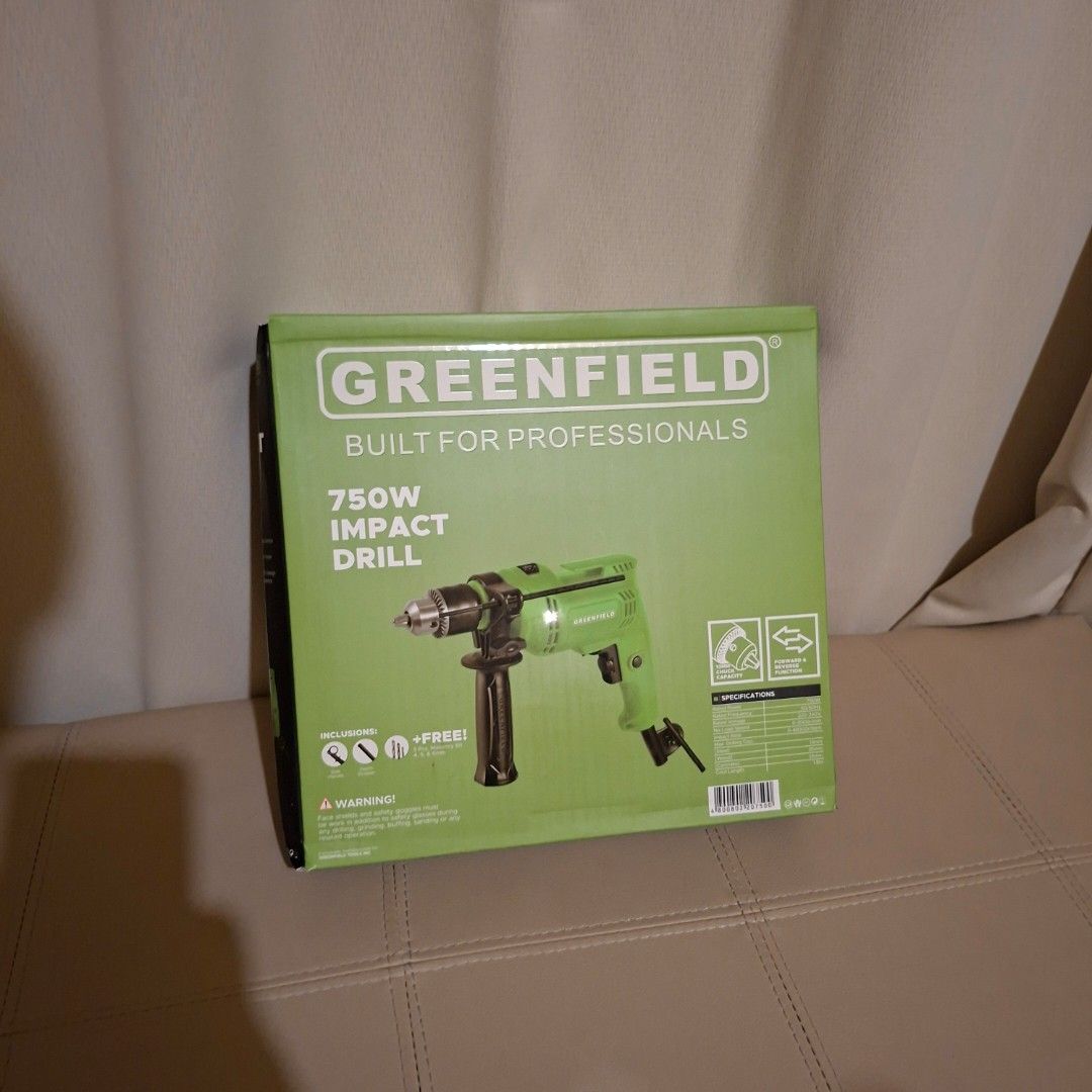 Greenfield 750w impact drill barena (Category: Cleaning Tools & Supplies) located in Manila. Submitted by mr.fast (Listing ID 1463337586, Image 1). Description: .