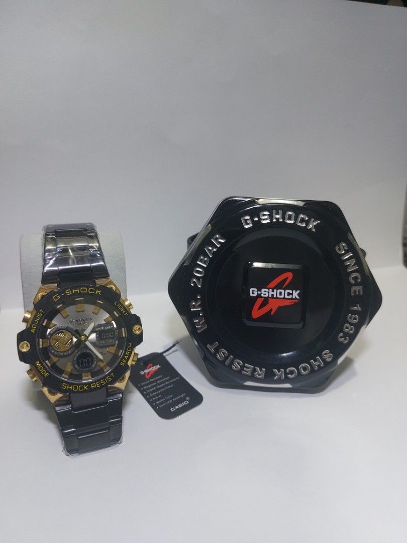G-Shock, Black Adam Edition⚡️ (Category: Men's Watches) located in Manila. Submitted by streetwear2021 (Listing ID 1463458773, Image 2). Description: G Shock G Steel (All Star Collection) Inspired by Marvel "Deadpool Edition" One of Casio's the most Iconic collections of G-Shock. The new G Steel timepieces. ❌️Original Price 28k❌️ SALE for Only 1,499 ‼️ Specs/Details: ✅️46.6mm x 49.6mm ✅️Semi light weight 166 grams ✅️Digital & Analog Movement ✅️Li