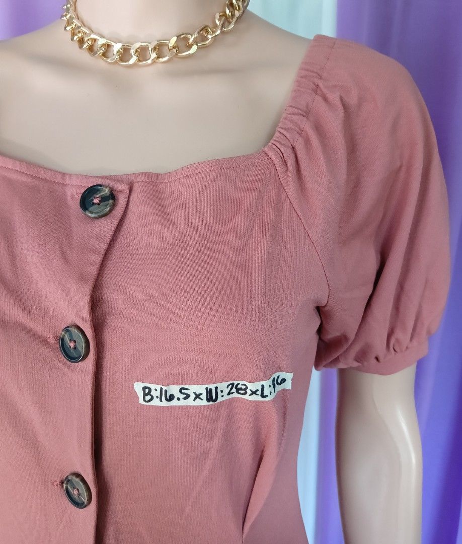 GU Button Down Puff Dress (Category: Dresses) located in Basista. Submitted by purpleens_shop (Listing ID 1463431489, Image 3). Description: .