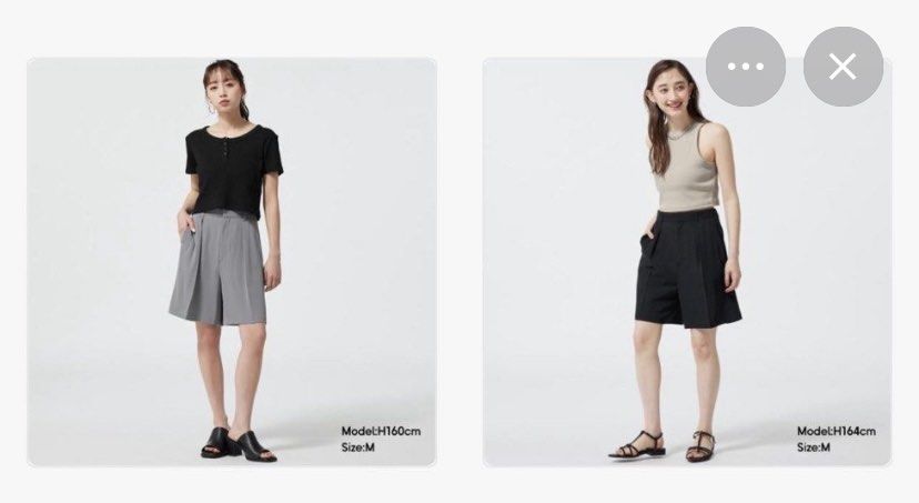 GU women drape gray stretch shorts (Category: Shorts) located in Calamba. Submitted by melaicas (Listing ID 1463450765, Image 1). Description: Waist-26/28 inches Length-18 inches .