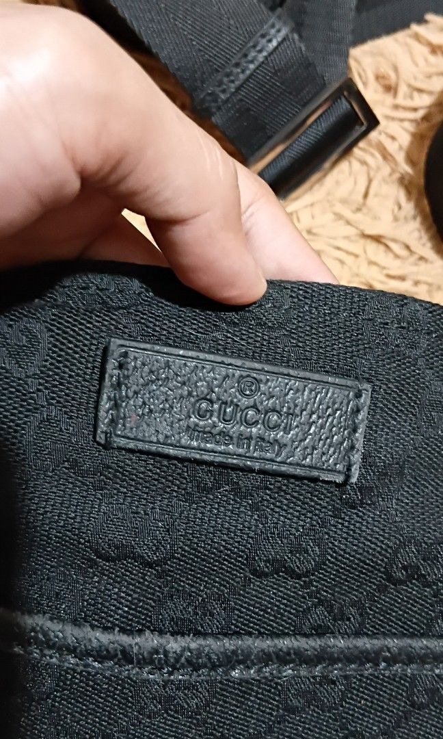 Gucci canvas (Category: Sling Bags) located in Legazpi City. Submitted by nashaiza (Listing ID 1463415718, Image 2). Description: Gucci Canvas Black Coded made in italy silver hardware *authenticity not guarantee MOP: GCash Courier: J&T Express.