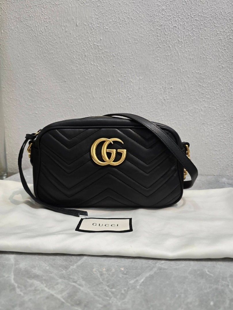 Gucci GG Marmont Matelassé Camera Bag (Category: Luxury Bags & Wallets) located in Manila. Submitted by ej.collections (Listing ID 1463380093, Image 1). Description: NEGOTIABLE PRICE ALL ITEMS ARE ONHAND 💯 GUARANTEED AUTHENTIC MONEY BACK IF PROVEN FAKE •Size: Small •Condition: Good •Inclusion: With original dustbag •Plus shipping fee •Local & international shipment 📍Loc. Davao City.