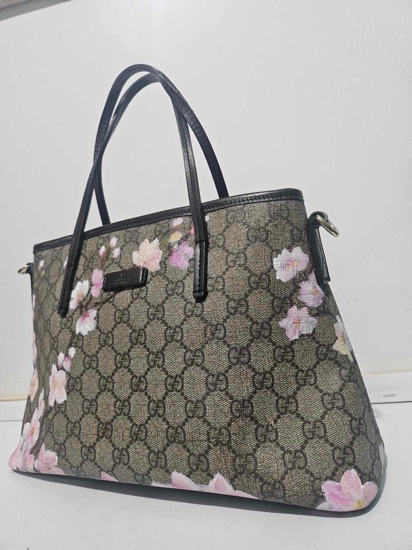 Gucci supreme 2 ways (small) (Category: Tote Bags) located in Angadanan. Submitted by brightearth-ca44 (Listing ID 1463469173, Image 2). Description: GG Supreme 2 ways (small) With hand-painted cherry blossoms 😍 15k only 🥰 No issue Authentic 💯 ✅Courier: J&T (c/o buyer) ✅Open for Layaway for up to 2months(30%DP, 35%1stmonth,35%2ndmonth)- you will get the bag once fully paid ✅ No to bogus buyers ✅No COD, mine now pay now.