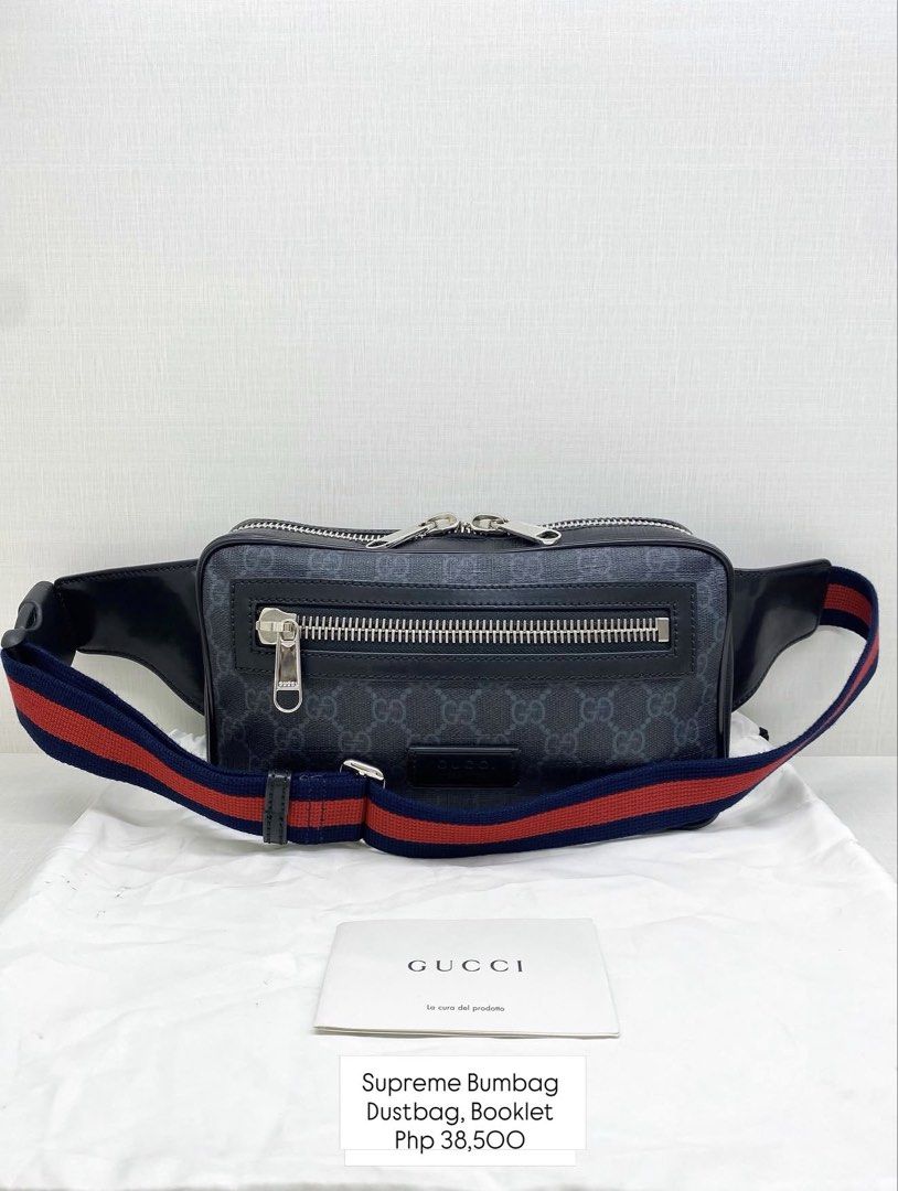 Gucci Supreme Bumbag (Category: Luxury Bags & Wallets) located in Lipa City. Submitted by curated.luxury (Listing ID 1463400440, Image 1). Description: .