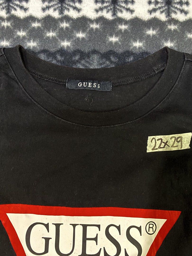 GUESS (Category: Tshirts & Polo Shirts ) located in General Santos City (Dadiangas). Submitted by nokkie_thrift (Listing ID 1463481303, Image 3). Description: Guess shirt Excellent condition Dimes 22x29 Color rate 9.5/10 No issue.
