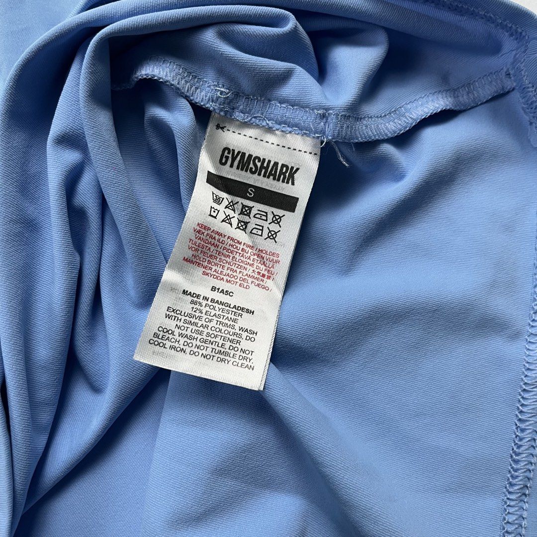 Gymshark (Category: Activewear) located in Lucena. Submitted by RAGGGGSSSS (Listing ID 1463442398, Image 3). Description: Gymshark Atlethic Tanktop (Light Blue) Small on Tag 24.5x15 Verygood Condition No major issue 600.