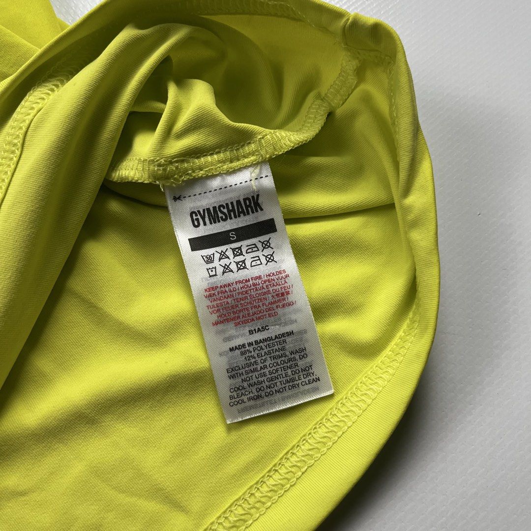 Gymshark (Category: Activewear) located in Lucena. Submitted by RAGGGGSSSS (Listing ID 1463442574, Image 3). Description: Gymshark Atlethic Tanktop (Yellow) Small on Tag 24.5x15 Verygood Condition No major issue 600.