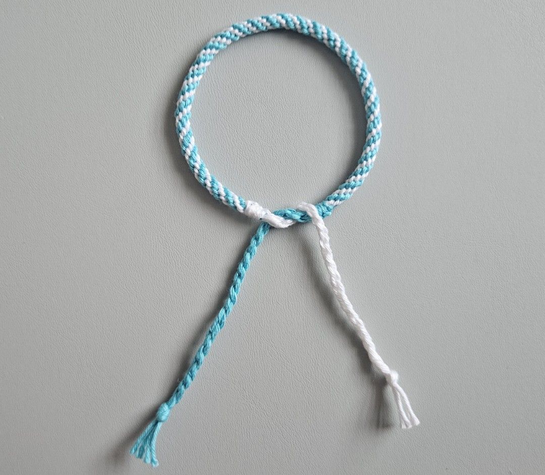 Handmade Bracelet - Light Aqua & White Spiral (Category: Bracelets) located in Bacoor. Submitted by amity.cord (Listing ID 1463400001, Image 2). Description: .