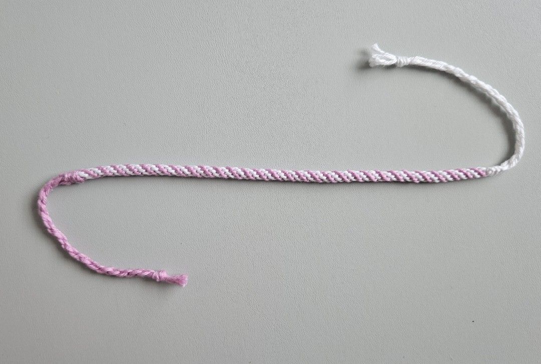 Handmade Bracelet - Rose & White Spiral (Category: Bracelets) located in Bacoor. Submitted by amity.cord (Listing ID 1463388650, Image 3). Description: Handmade bracelet made from crochet yarn..