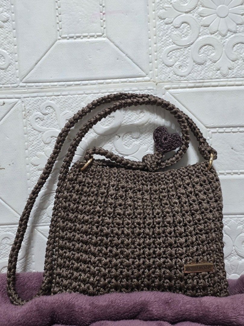 HANDMADE CROCHET BAG (Category: Shoulder Bags) located in Manila. Submitted by coollion-4139 (Listing ID 1463338289, Image 1). Description: "Small in size, big on style! 🤎✨ Handmade crochet elegance with an adjustable 120 cm strap and secure magnetic lock. Perfect for your everyday essentials. Message now to order!" 👜💌.