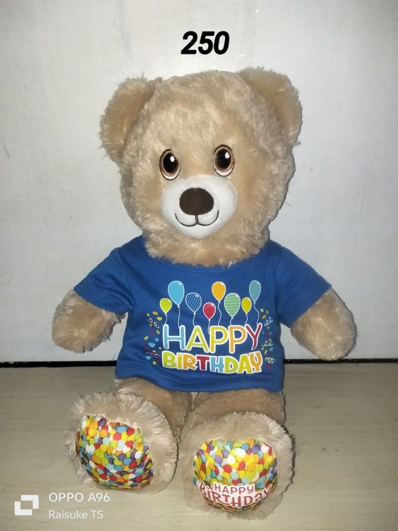 Happy Birthday Bear (Category: Plushies & Soft Toys) located in Taguig. Submitted by raisuketoysshop (Listing ID 1463456564, Image 1). Description: PTPA NEW ARRIVAL!!.. PLEASE RESPECT POST AND PRICES.. FOR ONLY 250!!.. Tested working and in good condition.. Secondhand Items Declared as is pa din po Pm for demo video What you see is what you get.. Please manage your expectations.. +40% COD Sho pee Check Out (sho pee fee+Tax+shipping materials) +40
