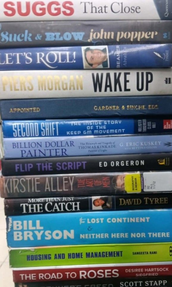 Hardcover book bundle mix (Category: Storybooks) located in Cainta. Submitted by giftshopbyyui (Listing ID 1463389827, Image 2). Description: Sale Price Starts 130 to 180 each • Pre-loved Hardcover Books • US/UK Imports • Adult (18+) • Good Condition ✨ PREMIUM & BESTSELLER - Notes from a Big Country — Bill Bryson | Travel / Humor - Down Under — Bill Bryson | Travel / Humor - The Lost Continent & Neither Here Nor There — Bill Bryson | Travel / Hum