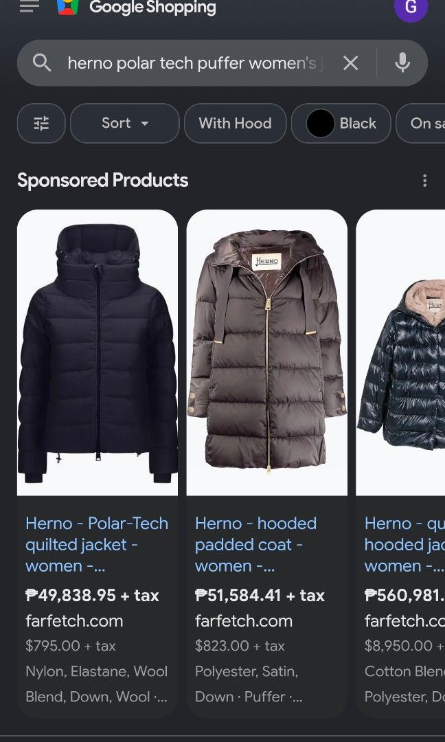 HERNO polartech down jacket (💯 authentic) (Category: Coats, Jackets and Outerwear) located in Baguio. Submitted by archival_thrifted.ph. (Listing ID 1463433602, Image 3). Description: FOR SALE ‼️ .HERNO POLARTECH DOWN JACKET .MADE IN ROMANIA . EXCELLENT CONDITION .DETOUCHABLE FUR AND HOOD .SIZE 40 ON TAG .PHP 6800 PLUS SF .❌❌ COP/COD .MOP GCASH .COURIER J&T .BAGUIO AREA .DM FOR SURE BUYER TY.