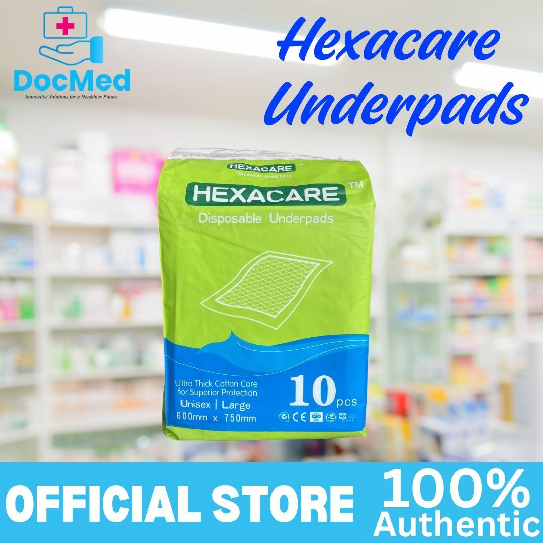 HEXACARE UNDERPADS LARGE (Category: Looking For) located in Quezon City. Submitted by zee_010200 (Listing ID 1463409083, Image 1). Description: - Brand: Hexacare - Product Type: Disposable Underpads - Size: Large (600mm x 750mm) - Core: Ultra Thick Cotton Core for Superior Protection - Gender: Unisex - Quantity: 10 pieces per pack - Feature: High absorbency and reliable surface protection.