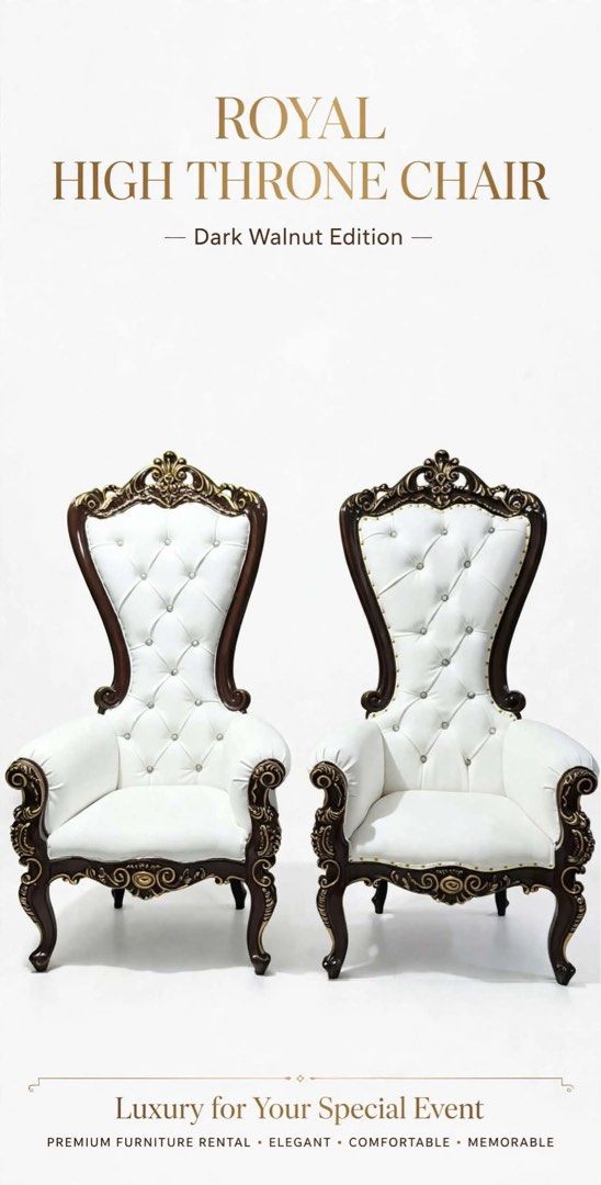 High Throne Chair (Category: Chairs) located in Guagua. Submitted by alcynnslng (Listing ID 1463346630, Image 1). Description: Make an offer.