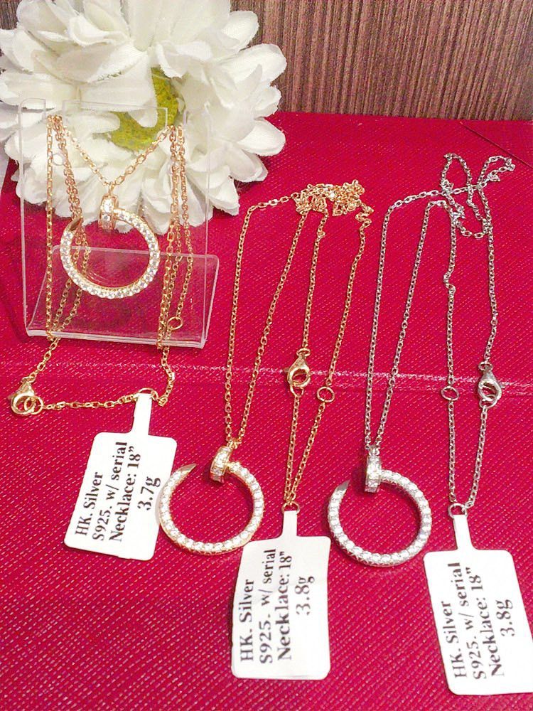 HK setting S925 silver nail necklace (Category: Necklaces) located in Manila. Submitted by bhelgoldseller2ndaccount (Listing ID 1463327025, Image 2). Description: HongKong setting S925 Silver 950/g Brandnew Per grams only Pm me for other details.