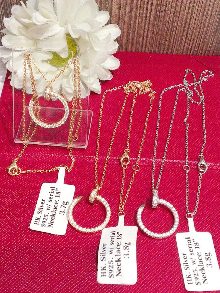 HK setting S925 silver nail necklace (Category: Necklaces) located in Manila. Submitted by bhelgoldseller2ndaccount (Listing ID 1463327025, Image 1). Description: HongKong setting S925 Silver 950/g Brandnew Per grams only Pm me for other details.