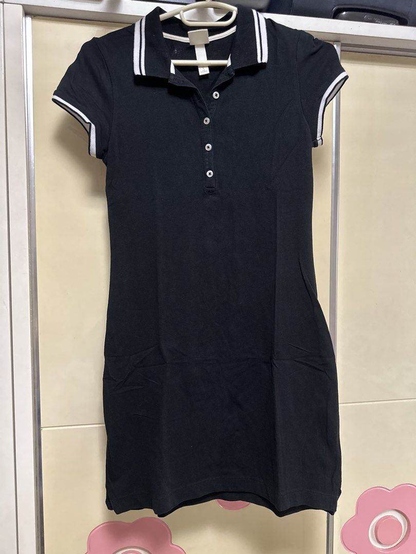 H&M Black Polo Dress Size S (Category: Dresses) located in Manila. Submitted by joan.here (Listing ID 1463416632, Image 1). Description: Brand: h&m Size: s Condition: worn a few times Rfs: decluttering Mop: bank transfer Delivery: grab/ lalamove. Sf shouldered by buyer Loc: tondo manila.