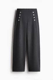 H&M Button Pants Trousers (Category: Other Bottoms) located in Bulacan. Submitted by poshpalette (Listing ID 1463405597, Image 1). Description: - size xs on tag but can fit up to semi med - stretchable - no flaws.
