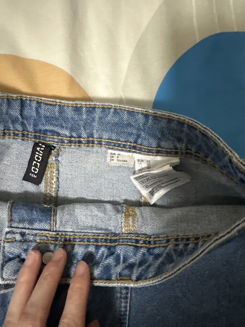 H&M Divided Denim Button-Front A-Line Skirt (Category: Skirts) located in Manila. Submitted by joan.here (Listing ID 1463440645, Image 3). Description: Brand: h&m Size: eu36 Condition: worn a few times Rfs: decluttering Mop: bank transfer Delivery: grab/ lalamove. Sf shouldered by buyer Loc: tondo manila.
