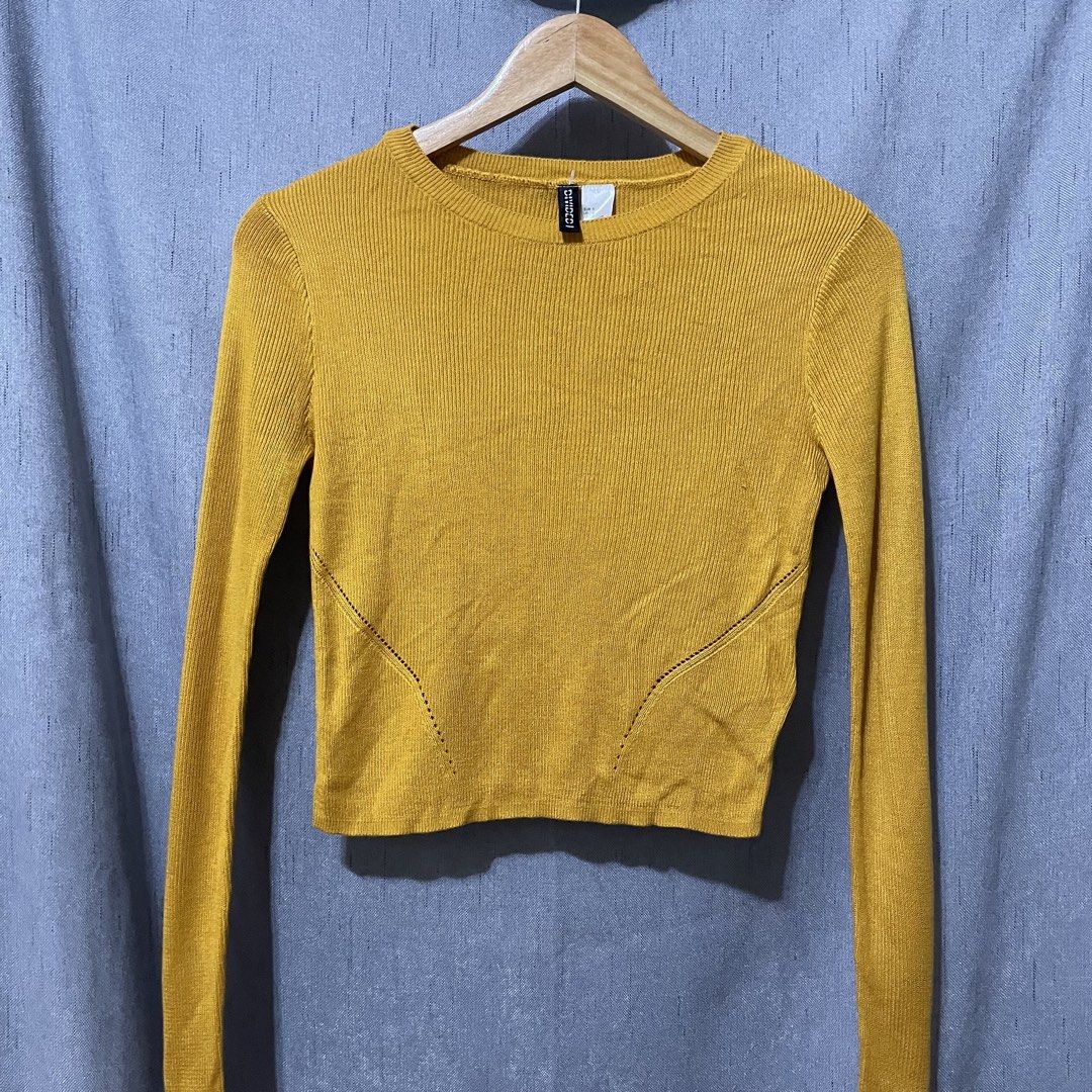 H&M Mustard (Category: Others Tops) located in Davao. Submitted by threadellebyhazel_davao (Listing ID 1463362767, Image 1). Description: Used twice Details: 🌸 No when worn 🌸 Davao City 🌸 Shipping only - buyer will cater the shipping fee 🌸 Gcash-Maya-Bank transfer only.