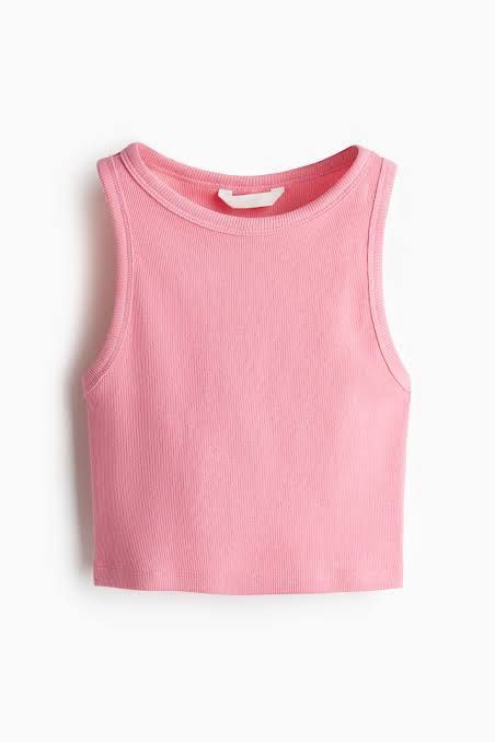 H&M Pink Racerback Tank Top (Category: Sleeveless) located in Binan City. Submitted by myprelovedhaul (Listing ID 1463351242, Image 1). Description: .