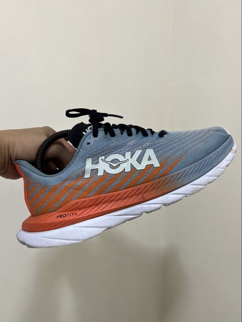 Hoka mach 5 (Category: Sneakers) located in Pasig City. Submitted by store_4_all_season (Listing ID 1463531769, Image 1). Description: Size 7.5D fit upto 8us mens Used - very good condition Signs of usage 📩📩📩.