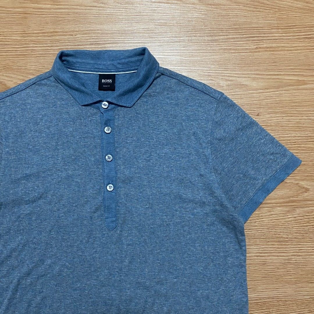 Hugo Boss Polo shirt (Category: Tshirts & Polo Shirts ) located in Bislig. Submitted by jeloy_13 (Listing ID 1463449432, Image 3). Description: Dimes 19x27 Fit medium Excellent condition No issue.