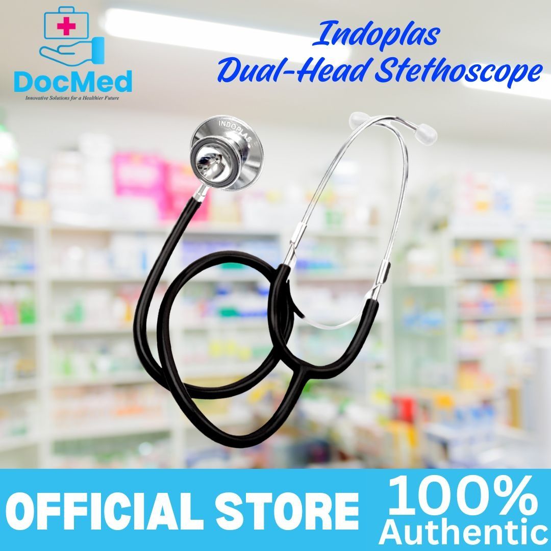 INDOPLAS DUAL-HEAD STETHOSCOPE (Category: Medical Supplies & Tools) located in Quezon City. Submitted by zee_010200 (Listing ID 1463424730, Image 2). Description: - Brand: Indoplas - Type: Dual-Head Stethoscope - Feature: Designed for clear auscultation (listening to body sounds) - Benefit: Lightweight and comfortable for extended use - Ideal for: Medical students, nurses, doctors, and healthcare professionals.