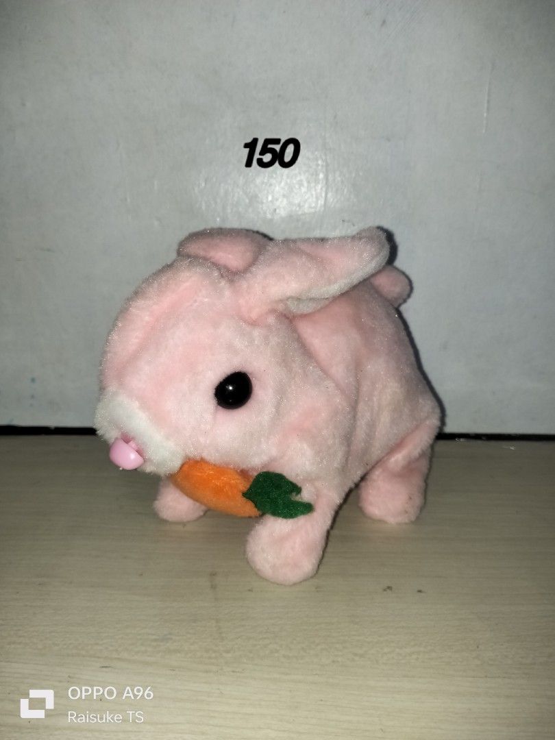 Interactive Plush Bunny (Category: Plushies & Soft Toys) located in Taguig. Submitted by raisuketoysshop (Listing ID 1463455780, Image 1). Description: PTPA NEW ARRIVAL!!.. PLEASE RESPECT POST AND PRICES.. FOR ONLY 150!!.. Tested working and in good condition.. Secondhand Items Declared as is pa din po Pm for demo video What you see is what you get.. Please manage your expectations.. +40% COD Sho pee Check Out (sho pee fee+Tax+shipping materials)
