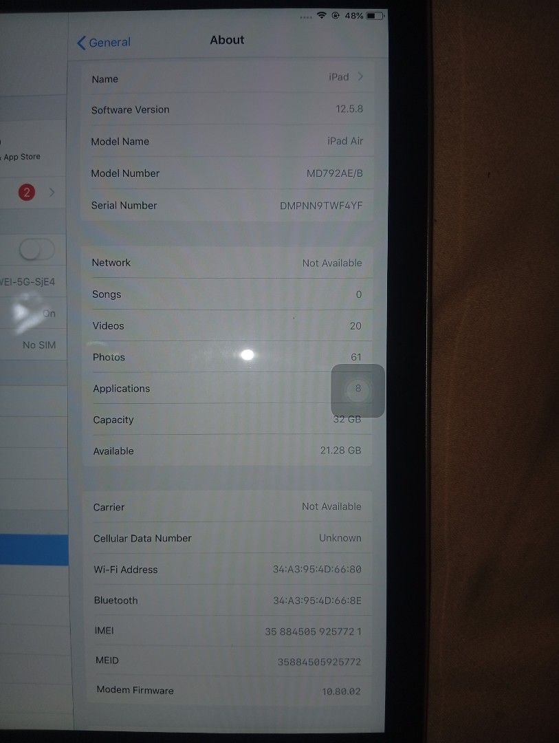 Ipad Air 1 (Category: iPad) located in Manila. Submitted by evxjnzl999 (Listing ID 1463435209, Image 2). Description: No Issues Unit Only.