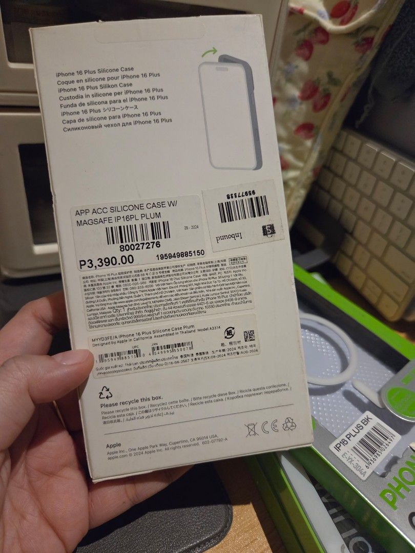 Iphone 16 Plus Cases (Category: Cases & Sleeves) located in Bulacan. Submitted by alexxxxb (Listing ID 1463496562, Image 3). Description: REPRICED. Please read everything below TAKE ALL IPHONE 16 PLUS CASES FOR ONLY 2300PHP Original Apple Case Miak Cases Bavin Cases Casetify Cases (i think not orig since from 🍊 app, but very sturdy and no damage) Nilkin tempered glass Camera Lens Protector *I have more cases from Shein and can give them as free 
