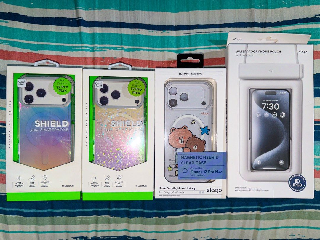 iPhone 17 Pro Max Original Cases! (Category: Cases & Sleeves) located in Manila. Submitted by angelomike14186 (Listing ID 1463515294, Image 1). Description: Original CaseStudi and Elago Cases for your iPhone 17 Pro Max! Bundle Deal! Take All! Sana All! Direct Message for more details! .