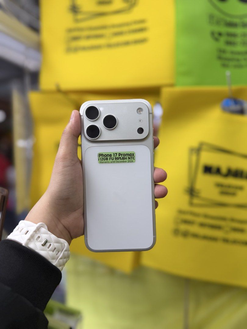 Iphone 17 Promax 512GB no issues Openline NTC approved 99BH (Category: iPhone 17 Series) located in San Juan City. Submitted by najihahtelecomshop2018 (Listing ID 1463482712, Image 2). Description: Legit Store | Original unit FOR SALE | TRADE / SWAP ▫️INSTALLMENT thru: 🔸Credit Card (straight / installment) 🔸Ggives / Gcredit + 6% interest 🔸Spay Later + 6% interest (RFS: Buy and Sell any kinds of Gadgets) Description: iPhone 17 Promax 512GB ( ot