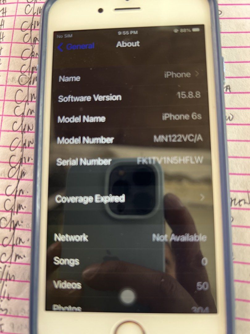 Iphone 6s (Category: iPhone 6 Series) located in Cavite. Submitted by yumyum18 (Listing ID 1463444452, Image 2). Description: Iphone 6s Slightly use but not abuse Orig battery 99% battery Padala lng galing canada hnd lng nagamit Open line Dm for info Bacoor cabite .