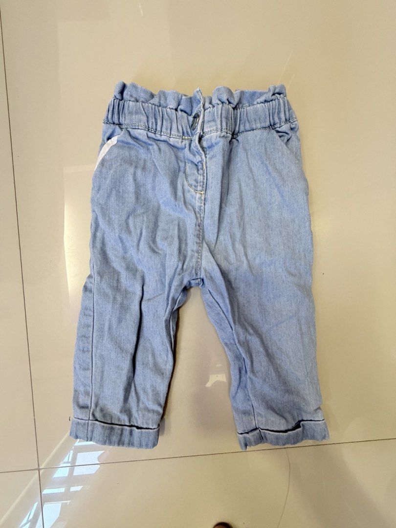 Jacadi Paris Baby Denim Pants (Category: Babies & Kids Fashion) located in San Juan, Ilocos Sur. Submitted by bpambid (Listing ID 1463350833, Image 1). Description: - Cute light wash denim pants for babies - Elasticated waistband with ruffled detail - Cuffed hems for a stylish finish - Easy to wear and super comfortable - Perfect for everyday outings and play - Authentic Jacadi Paris brand.